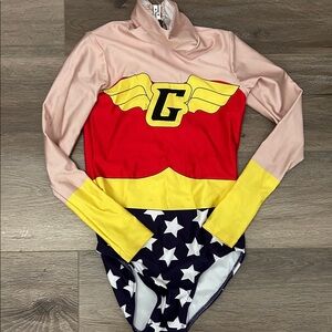 Superhero Kids Costume in Red, Yellow, and Blue